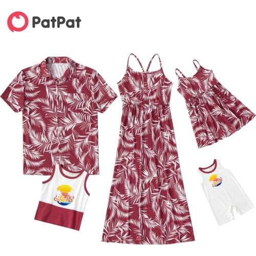 PatPat 2021 New Summer Mosaic Family Matching Cotton Sets(Floral Tank Dresses - Tops - Rompers)