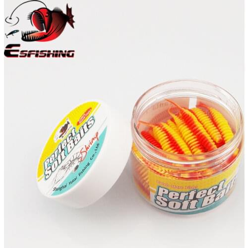 KESFISHING Soft Lure Worm Soft Bait Tanta 38mm 50pcs Fishing Lures Pesca Carp Fishing Soft Lure Salt Bass Lure