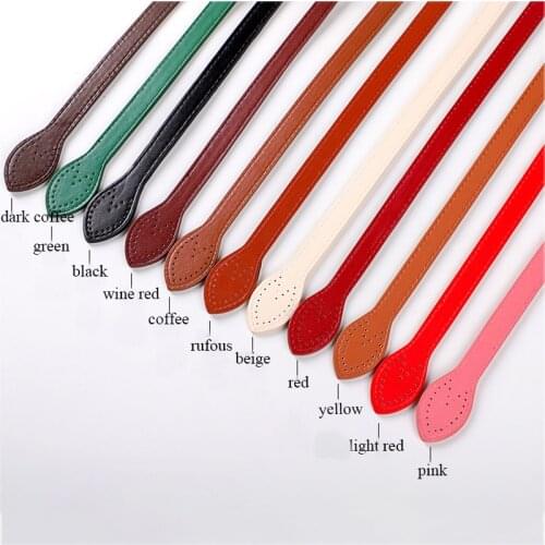 2Pcs 60cm Shoulder Bag Strap Handle Belt Replacement Handbag DIY Accessories PU Leather Replacement For DIY Hand Accessories