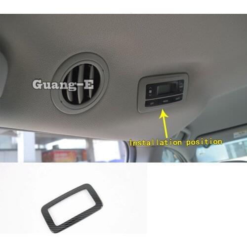 Car Styling Back Tail Rear Temperature Air-Condition Volume Switch Button Trim Stick Frame For Toyota Sienna 2018 2019 2020