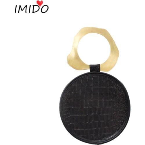 Vintage alligator handbags round leather bag ladies summer shoulder bag luxury leather bags women brand crossbody bags
