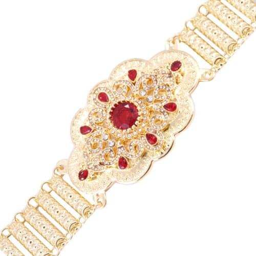 Vintage Russian women gold-plated waist chain crystal metal belt belly chain wedding ceremony party fashion belt girl