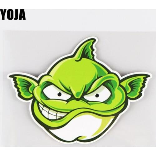 YOJA 16.3X12CM Angry Fish Fishing Vinyl Cartoon Animal Car Sticker Decal Waterproof DIY Accessories 19A-0165