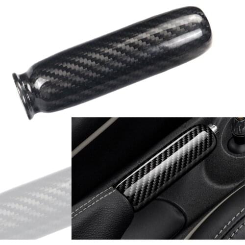 For Mini Cooper R50 R52 R53 R55 Carbon Fiber Car Handbrake Cover Handle Protector