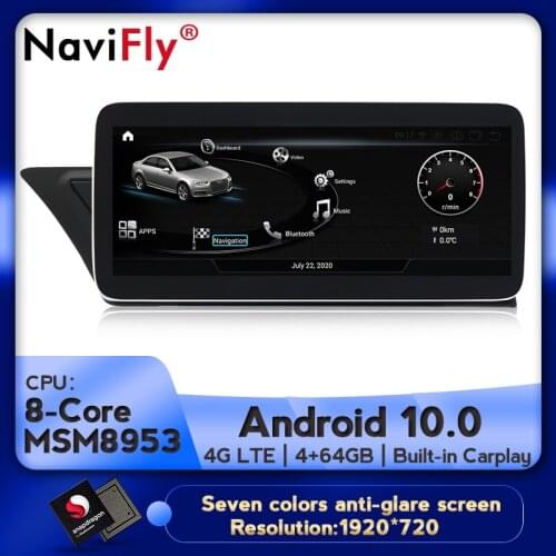 10. 25" Android 10.0 4G+ 64G Car navigation GPS NAVI DVD player For Audi A4 A5 2009-2016 with DSP 4G LTE WiFi BT
