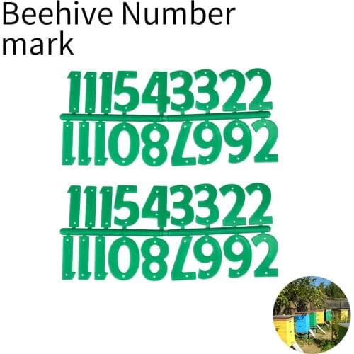 2PCS Beekeeping Beehive Number Plastic Digital Bee Hive Mark Board Card Sign Product For Beekeeper Tool Suppiler