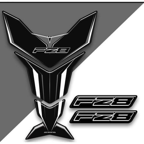 For Yamaha FZ8 FZ8S 3D Tank Pad Protector Decal Kit Stickers Case Emblem Badge Logo FZ 8 Knee Motorcycle