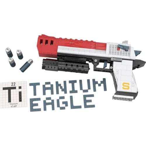 Authorized 673Pcs MOC Game Blaster DIY Building Blocks Small Particle Model Block Assembly Educational Toys For Kids Boys Gift