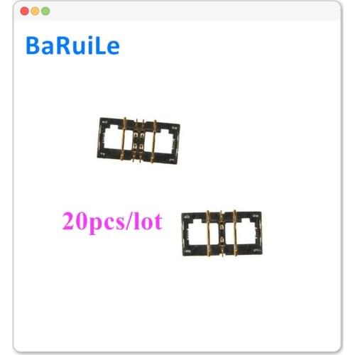 BaRuiLe 20pcs Battery FPC connector For iPhone 6 Plus 6S 7 8 on mainboard Clip Plug Flex Cable Replacement for iphone X XR XS