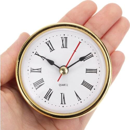 2-1/2" (65mm) Quartz Movement Classic Craft Clock Round Clocks Head Insert Roman Number Furniture clock head watch head