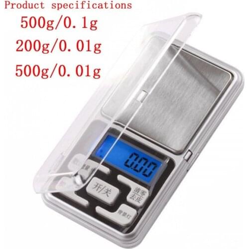Digital Electronic Scale Mini Pocket Digital Scale Electronic Platform Scale Jewelry Scale Without Battery 0.01g 0.1g Accuracy