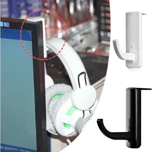 White/Black Headphone Holder Universal Headphone Headset Hanger Wall Hook PC Monitor Earphone Stand Headphones Stand Holder