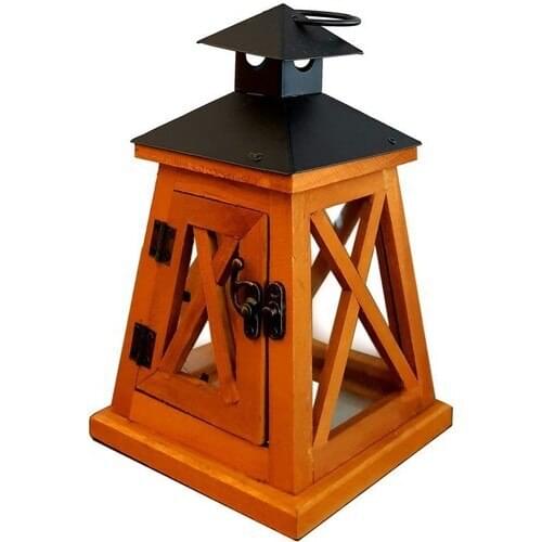 Evim Tatlı Evim Decorative Wooden Candlesticks