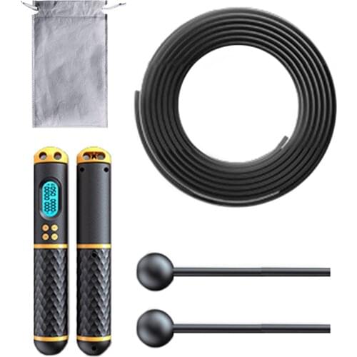 Hot Sale 2-in-1 Skipping Rope Digital Counter Non-slip Handle Speed Rope