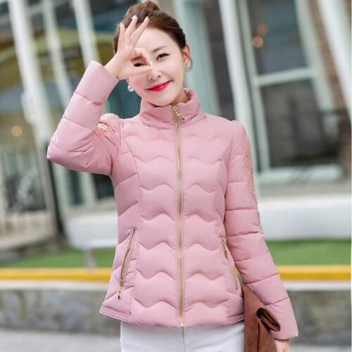 Korean Self-cultivation Fund Cotton-padded Clothes Lead Down Display Thin And Small Cotton-padded Jacket Loose Generation Hair
