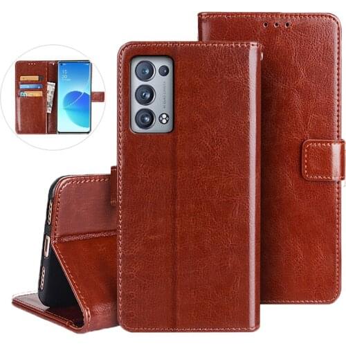 Oppo Reno6 Pro Plus 5G Leather Case On For Coque Oppo Reno 6 Pro+ 5G PENM00 Premium Magnetic Flip Wallet Cover Phone Case Fundas