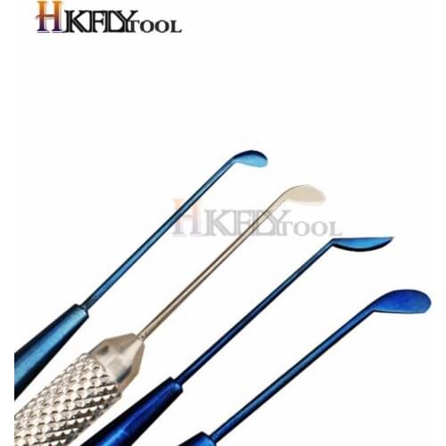 Titanium Alloy Microscopic Instruments Ophthalmic Eyelid Scraper Tarsal Gland Upper Cystsheaded Spoon Curette tool parts