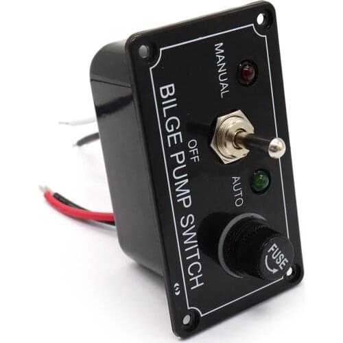 Marine Boat Bilge Pump Switch Manual/Off/Auto 3 Way Control Panel