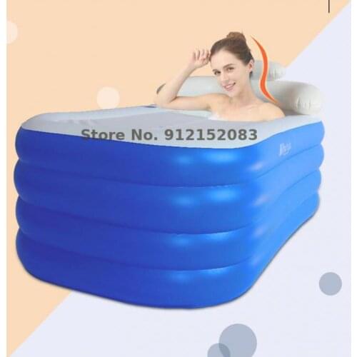 Inflatable Bathtub Folding Bathtub Adult Household Bathtub Bathtub Children Adult Bath Artifact Full Body Bathtub