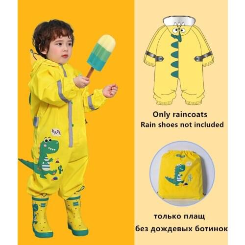 Cartoon Unicorn Waterproof Raincoat For Children Kids Baby Rain Coat Poncho Boys Girls Primary School Students Siamese Rain Suit