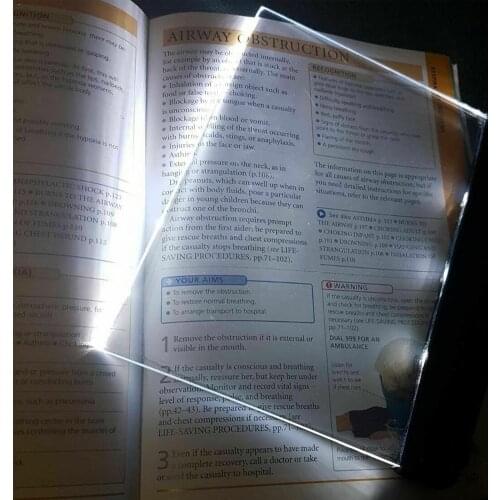 Bedroom Reading Night Light Creative LED Book Light Panel Car Kids Flat Desk Portable Indoor Lamp Travel Led Plate K2K0