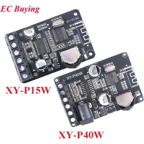 10W/15W/20W/30W/40W Stereo Power Amplifier Board 12V/24V High Power Digital Amplifier Module XY-P15W XY-P40W