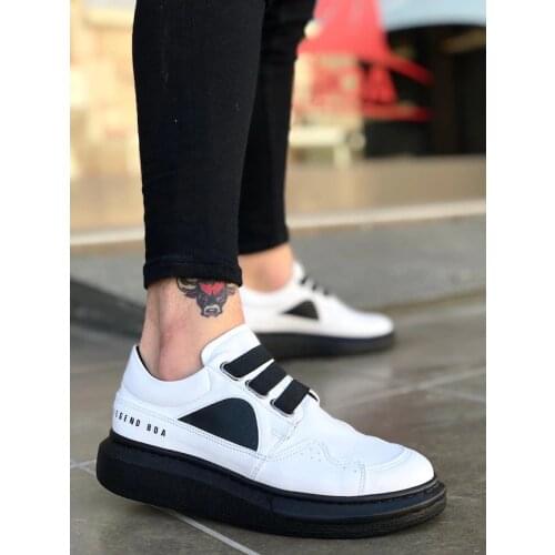 Boa Thick Sole Step-in Style Casual White Black Men 'S Shoes 40