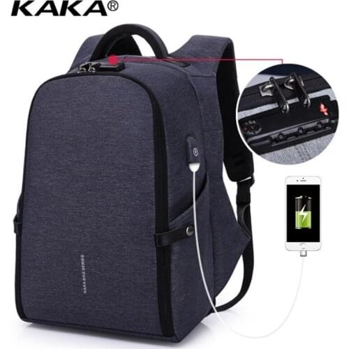 USB Charging Laptop Backpack 15.6 Inch Anti-theft Waterproof School Backpack 2021 Students Bag Laptop Backpack School Bags