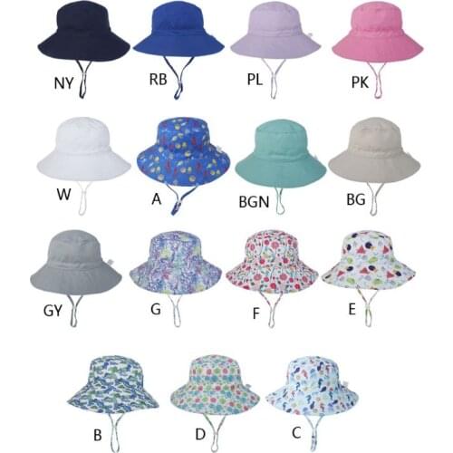 Summer Baby Sun Hat Children Outdoor Neck Ear Cover Anti UV Protection Beach Boy Girl Swimming Hats For 0-8 Years