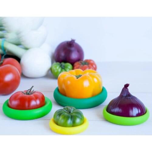 20PCS/4Set Fruit vegetable preservation cover silicone fruit and vegetable mat silicone preservation set
