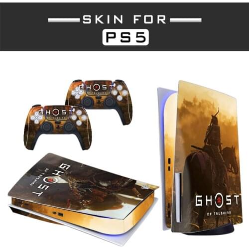St2 PS5 Standard Disc Edition Skin Sticker Decal Cover for PlayStation 5 Console & Controller PS5 Skin Sticker Vinyl