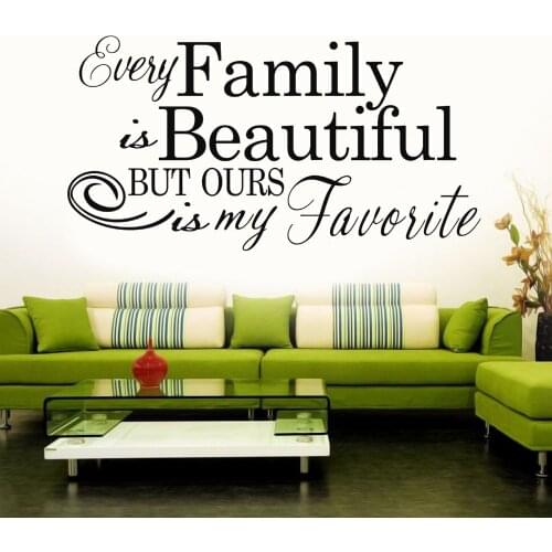 Loving Family Quote Wall Decal Family Sticker Home Living And Bed Room Decoration Removable A003308