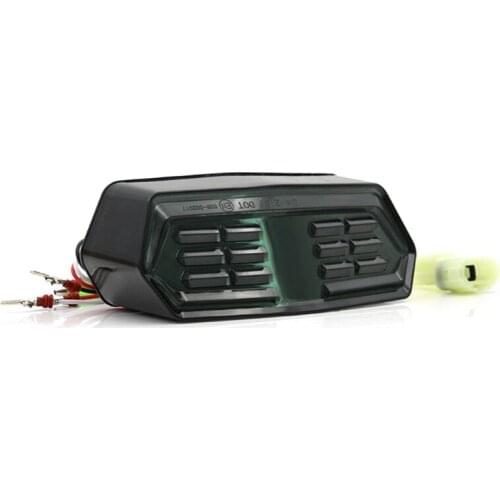 Motorcycle Integrated Rear Turn Signal Light Portable Tail Light Compatible with MSX125 Waterproof Indicator Light