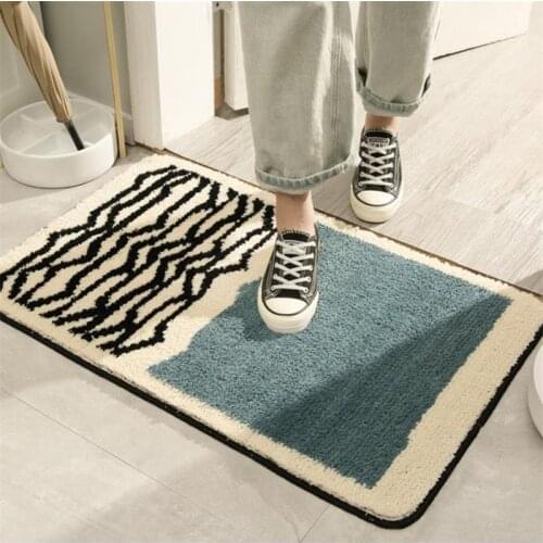 High Quality Shower Bath Mat Bathroom Bedroom Non-slip Mats Stripe Kitchen Floor Carpets Entrance Absorbent Doormat Home Decor