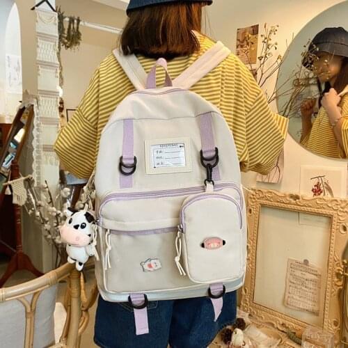 Womens Backpacks College Students School Bags for Women Teenager Large Capacity Female Schoolbag Casual Travel Backpack