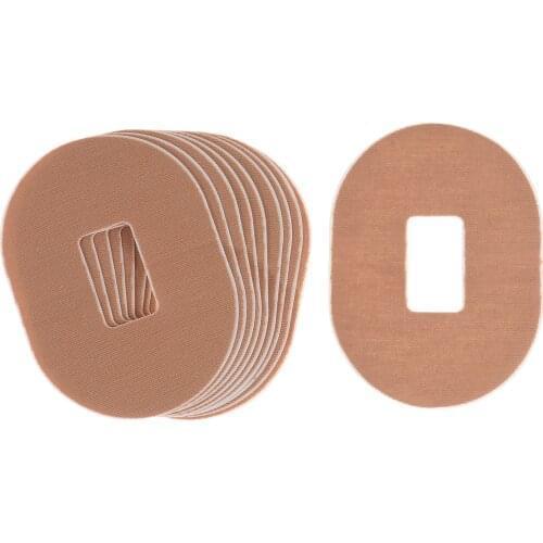 10Pcs Waterproof Muscle Sticker Patch Detector Tester Auxiliary Sticker Rectangle Hollow Adhesive Patches Pre Cut Back Paper