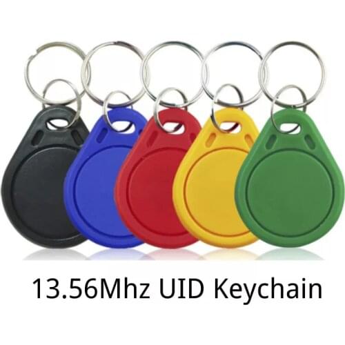 100PCS 13.56MHZ Ic Card 1K S50 Duplicator Copy Tag 0 Block Rewritable Copy KeyFob RFID Access Control Clone Badge NFC Smart Chip