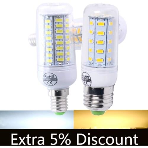 110V 220V led corn bulb light 5730 E27 Chandelier Candle LED Light E14 led bulb lamp corn For Home Decoration Ampoule Christmas