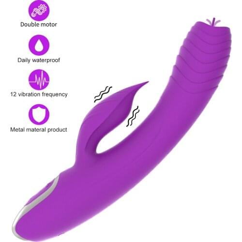 12 Frequency Tongue Licking Vibrator G-Spot Clitoral Stimulator Female Masturbator Nipple Massager Erotic Sex Toys for Couple