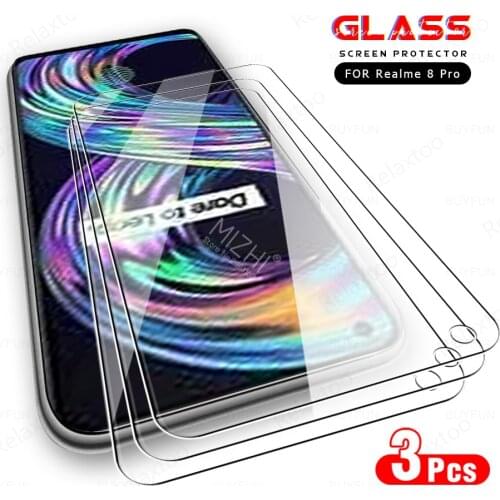 3pcs tempered glass for realme 8 pro 7 6 5 7i 6i 6s screen protector on realmi realmy 8pro 7pro 5pro realme8 safty protect film