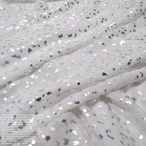 White wide silver 100% viscose silk georgette mulberry silk fabrics fabrics