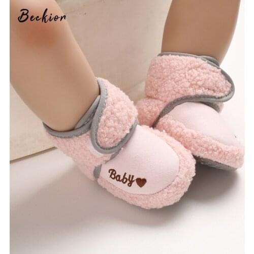 2021 Infant Baby Toddler Shoes Winter Warm Ankle Boots Baby Girls Cotton Round Toe Booties Boys Snow Boots Soft Fashion Shoes