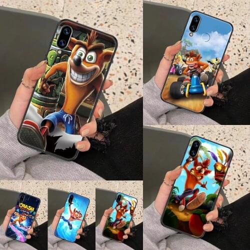 Game Crash Bandicoot Phone case For Huawei Honor 6 7 8 9 10 10i 20 A C X Lite Pro Play black pretty back trend hoesjes fashion