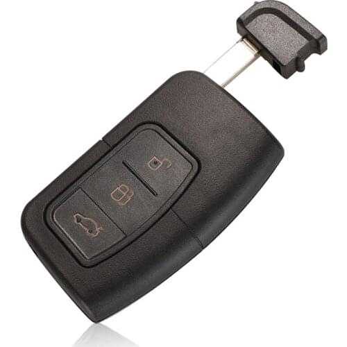 Jingyuqin New Smart Remote Key Shell Case 3 Buttons For Ford Focus Mondeo Galaxy S-Max C-Max Kuga