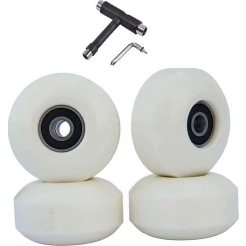 Skateboard Wheels with Bearings 52mm Street Wheels Skateboard Tricks (Set of 4)