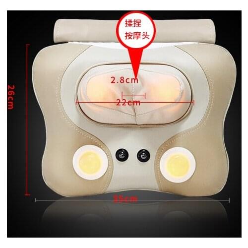 Heating Massage Cushion Pillow Cervical Massager 4d Kneading Electric Vibrating Shiatsu Body Shoulder Back Electronic Head