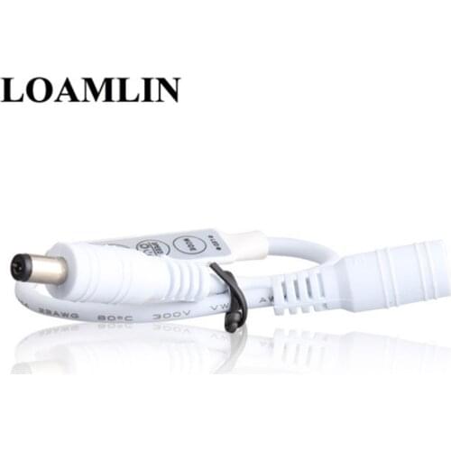 3-Button Mini LED Monotone Light Controller 72W DC12-24V 6A With Male Female DC Connector For 5050/3528 Monochrome LED Strip