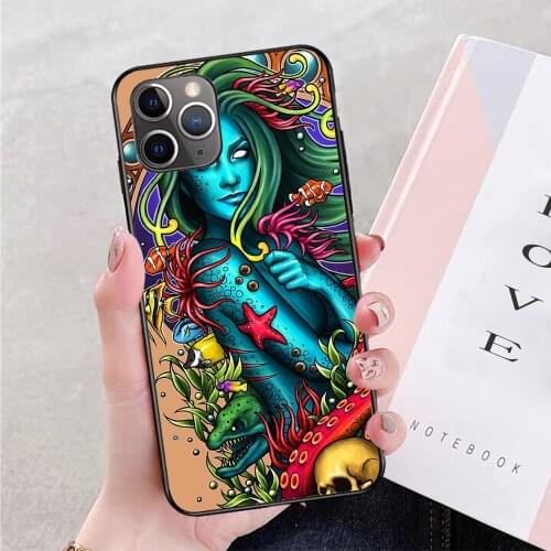 For iPhone Siren II Soft TPU Border Apple iPhone Case
