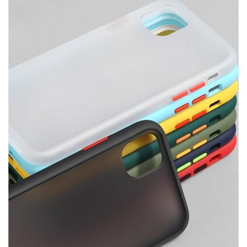 Mint Color Hybrid Matte Cover Phone Case for iphone 12 Pro max 12 mini Shockproof Bumper Clear Back Cover for Iphone 12 11 6 7 8