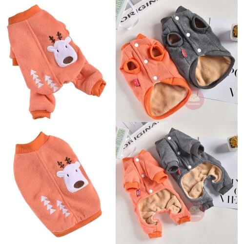 Christmas Pet Clothes Winter Dog Clothing Coat Hoodie Jumpsuit Puppy Yorkshire Pomeranian Schnauzer French Bulldog Costume Pants